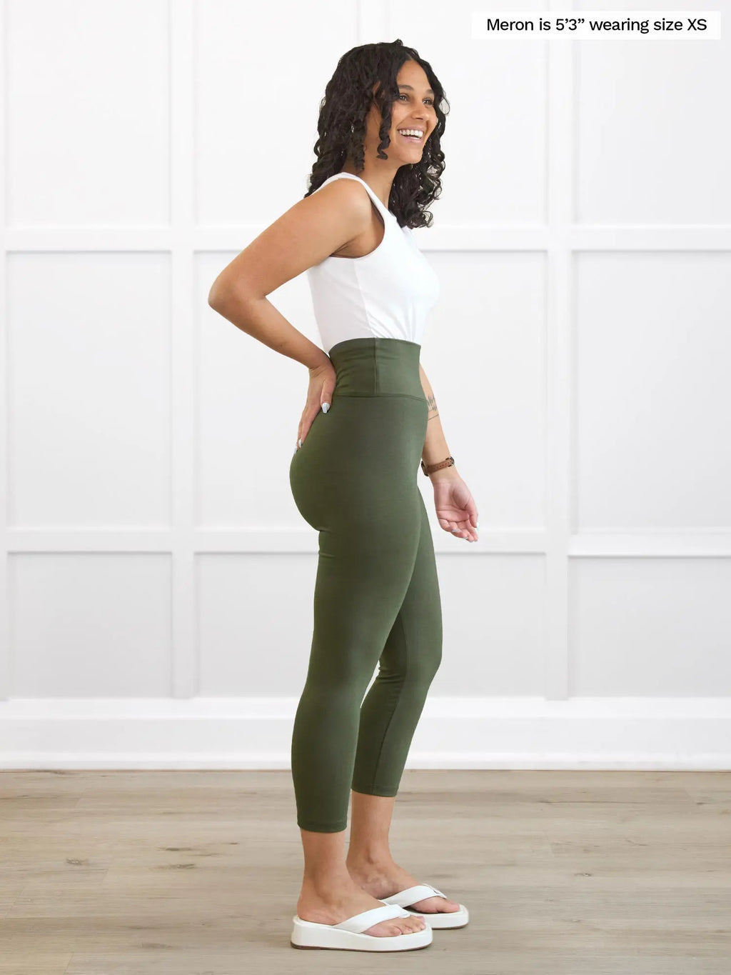 Lisa2 high waisted capri legging